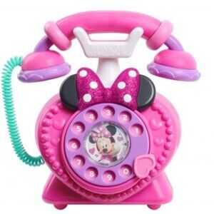 Disney Junior Minnie Mouse Ring Me Rotary Phone Play Phone with Lights & Sounds